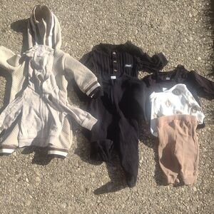 Baby Clothing Set with Stripes and Patterns